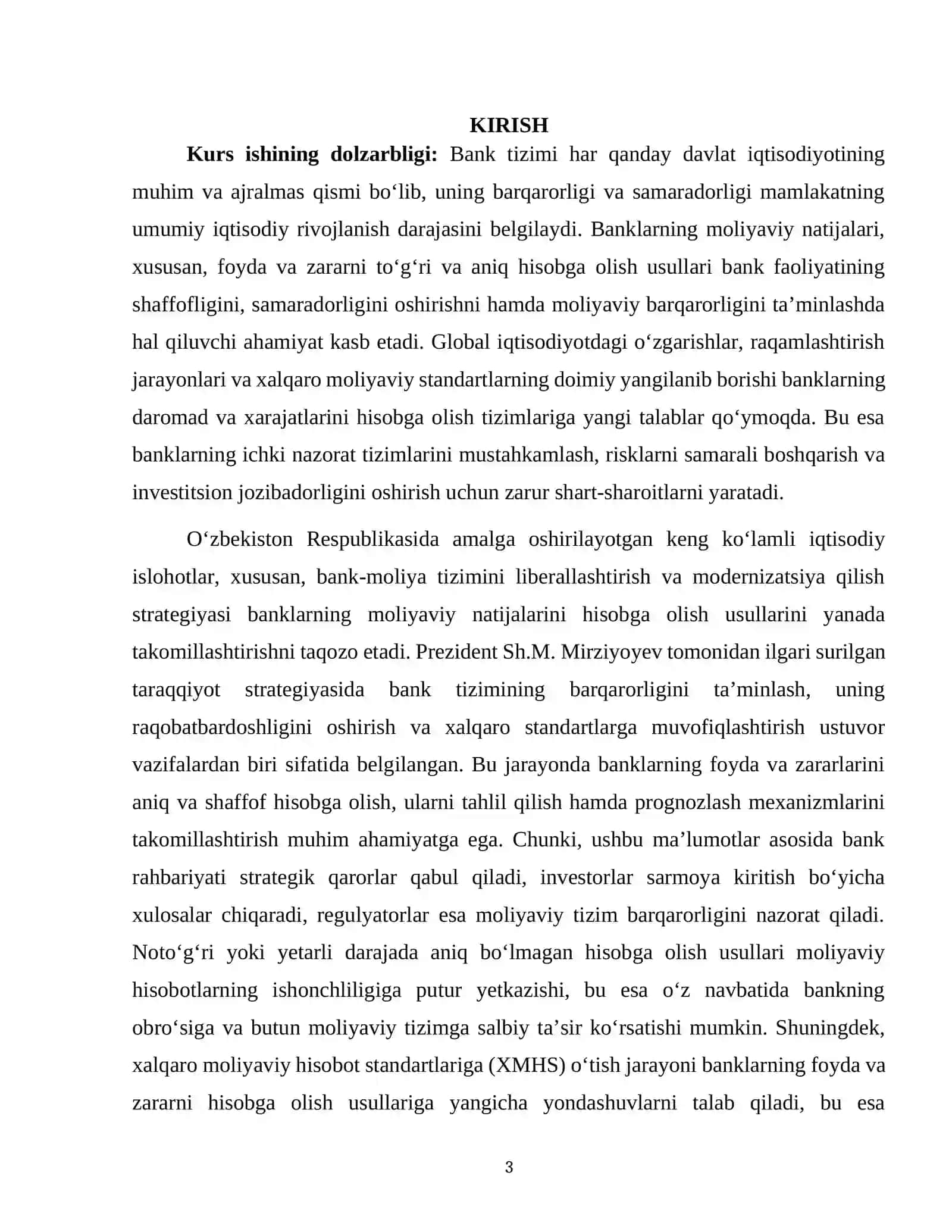 BANK FOYDASI (DAROMADI) VA ZARARINI HISOBGA OLISH USULLARI 3