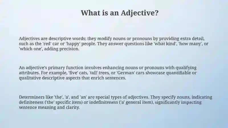Adjective 3
