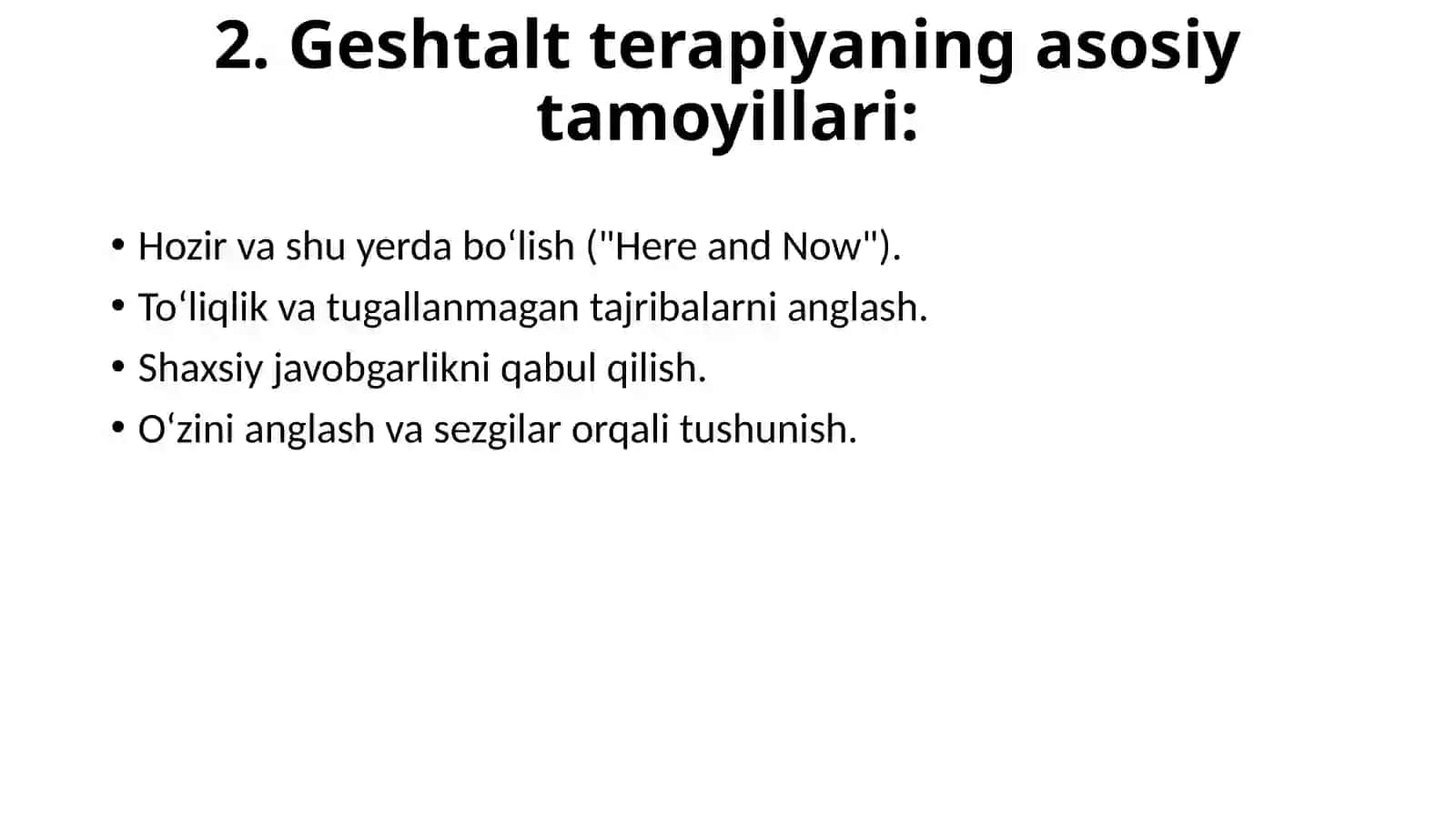 GESHTALT TERAPIYASI ASOSLARI 3
