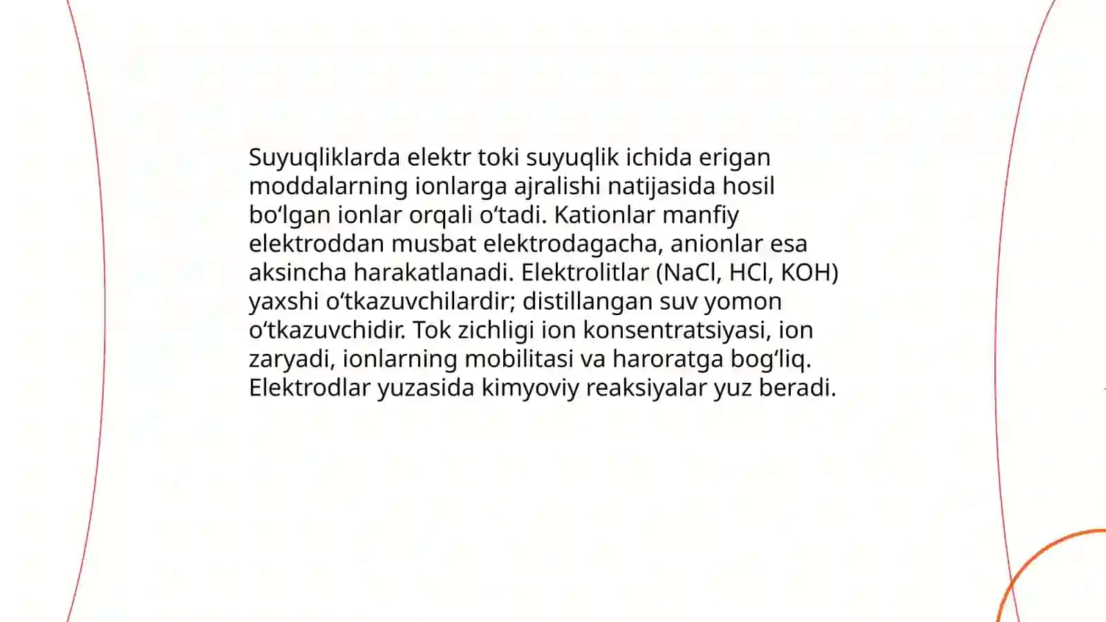 Suyuqliklarda elektr toki 3