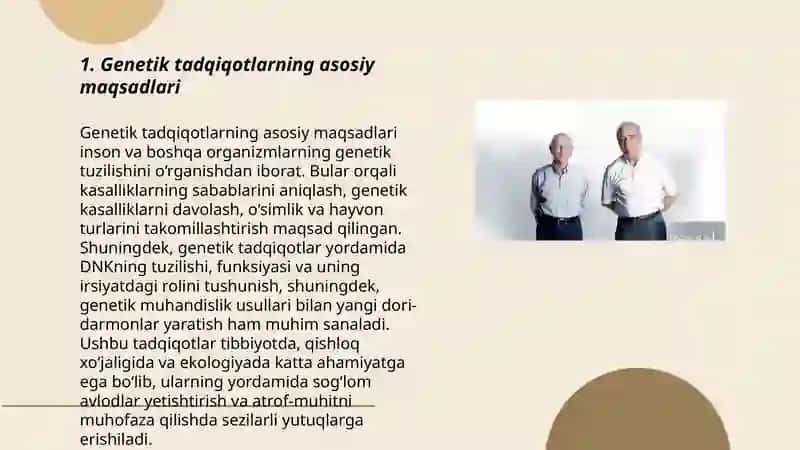 Genetika fanining vazifasi va usullari 3