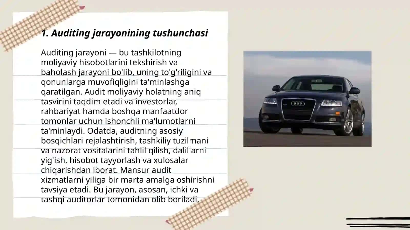 Auditni rejalashtirishning asosiy tamoyillari 3