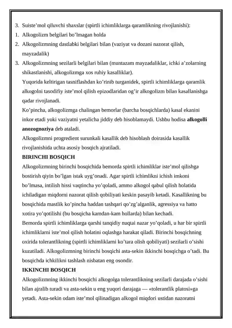Alkogolizm va uning asoratlari 3