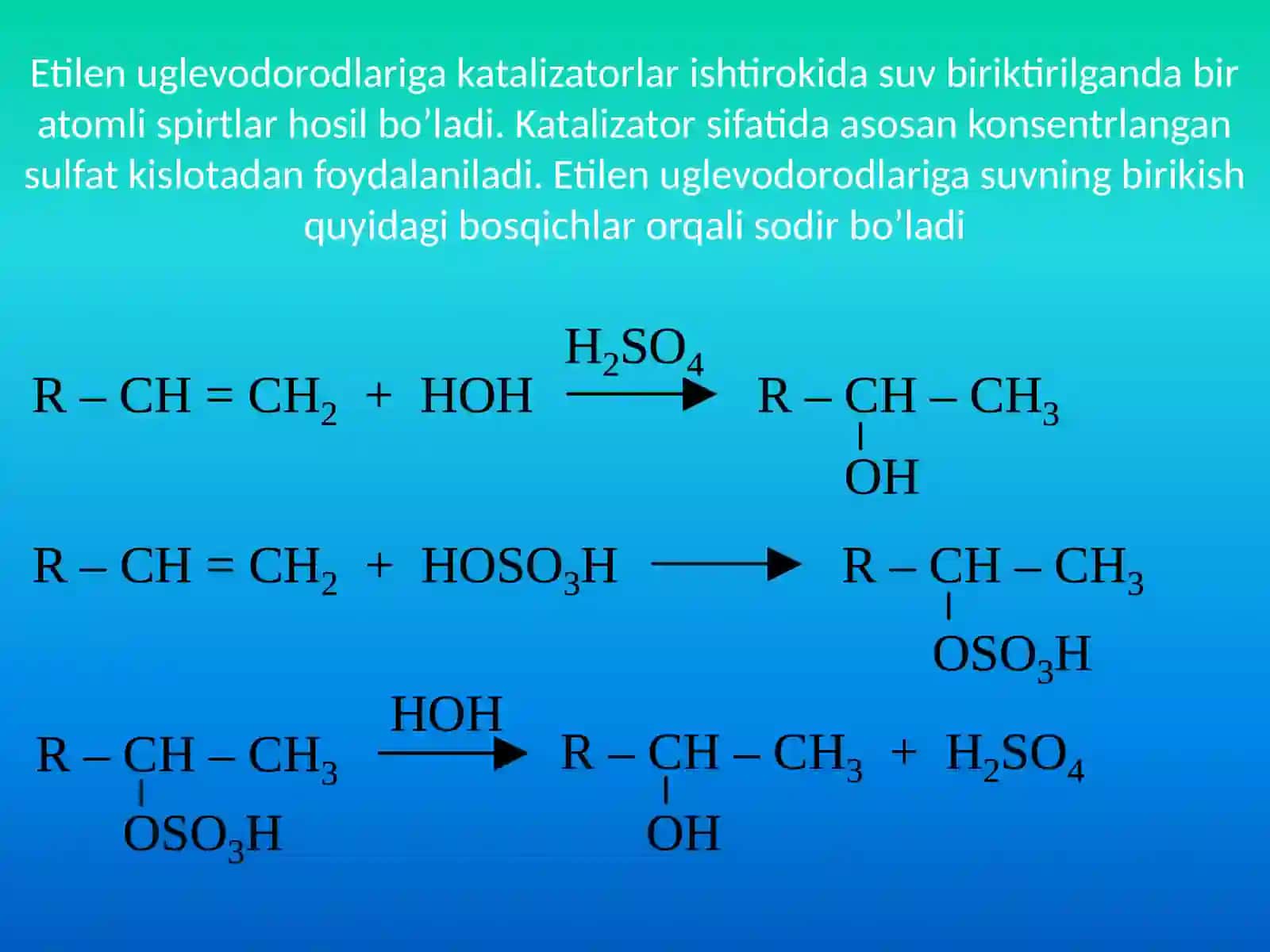 Spirtlarning olinishi va xossalari 3