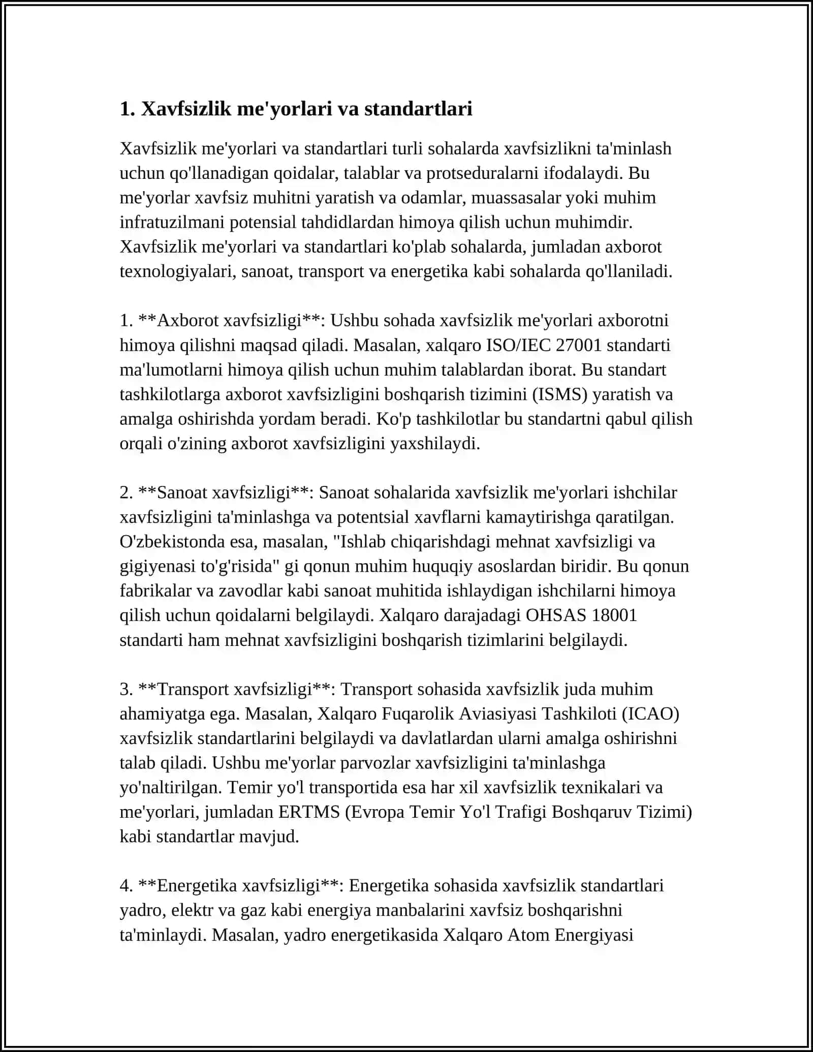 APPARAT XAVFSIZLIK BOʻYICHA ISHLARNI AMALGA OSHIRISH 3