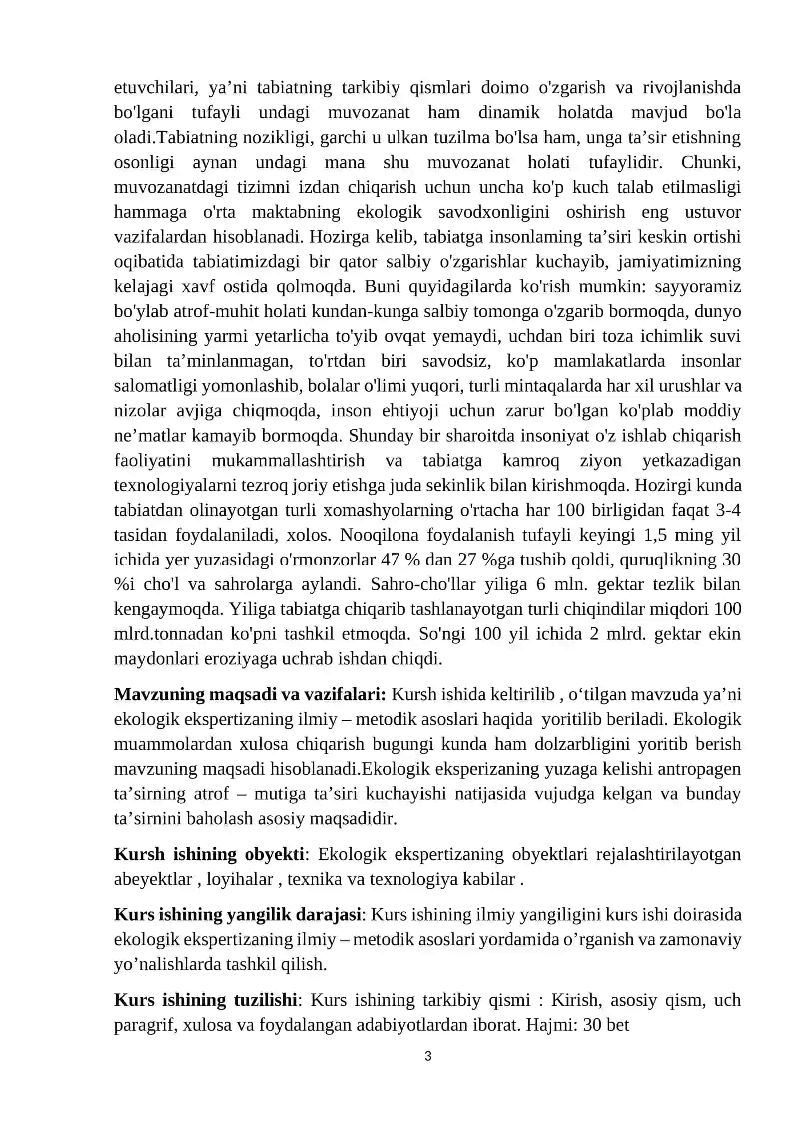 Ekologik Ekspertiza va Tabiat 3