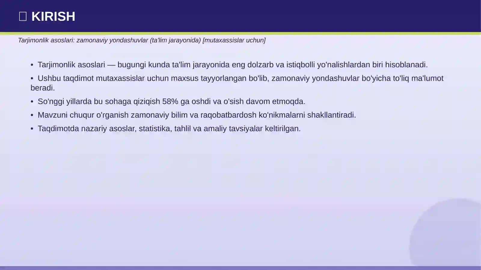 TARJIMONLIK ASOSLARI 3