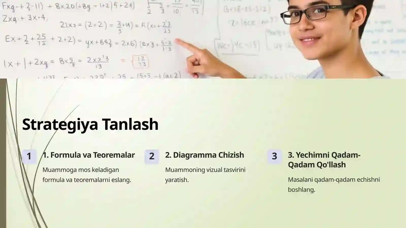Matematik Topshiriqlarni O'rganish 3