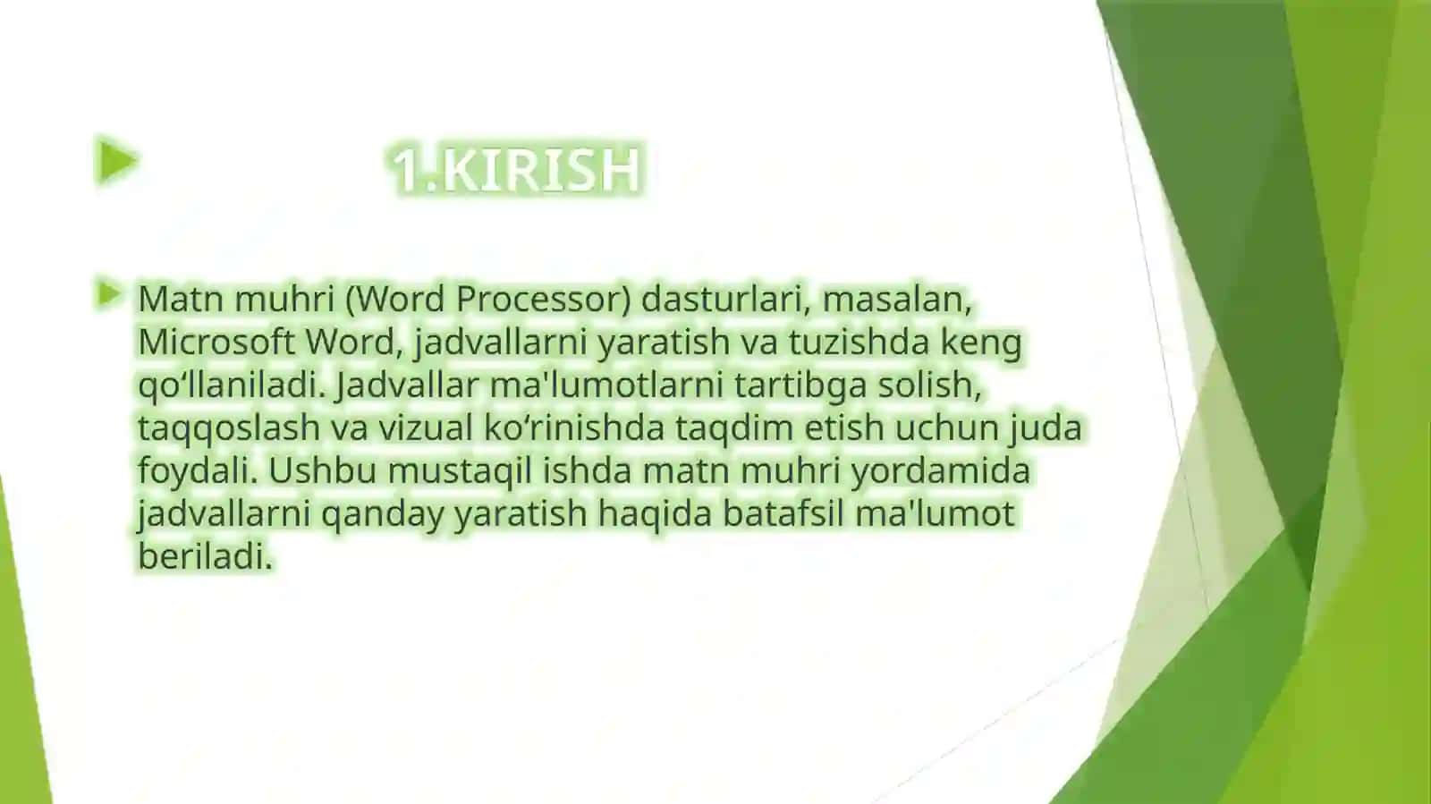 Matn muhri uchun jadval yaratish haqida 3