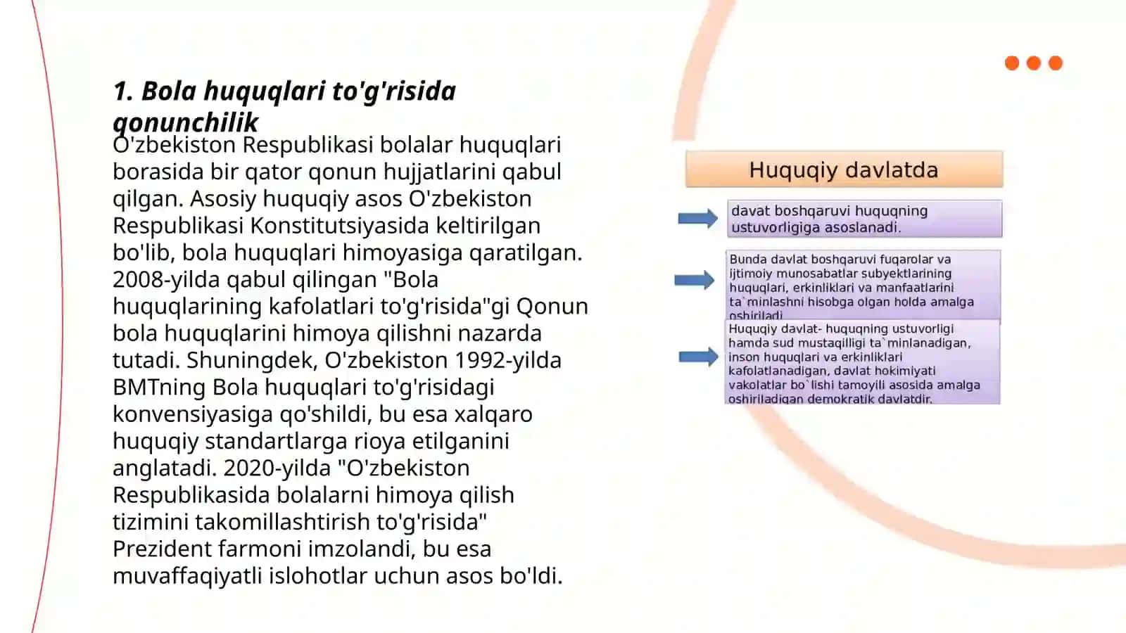 Bola huquqlaring kafolatlari 3