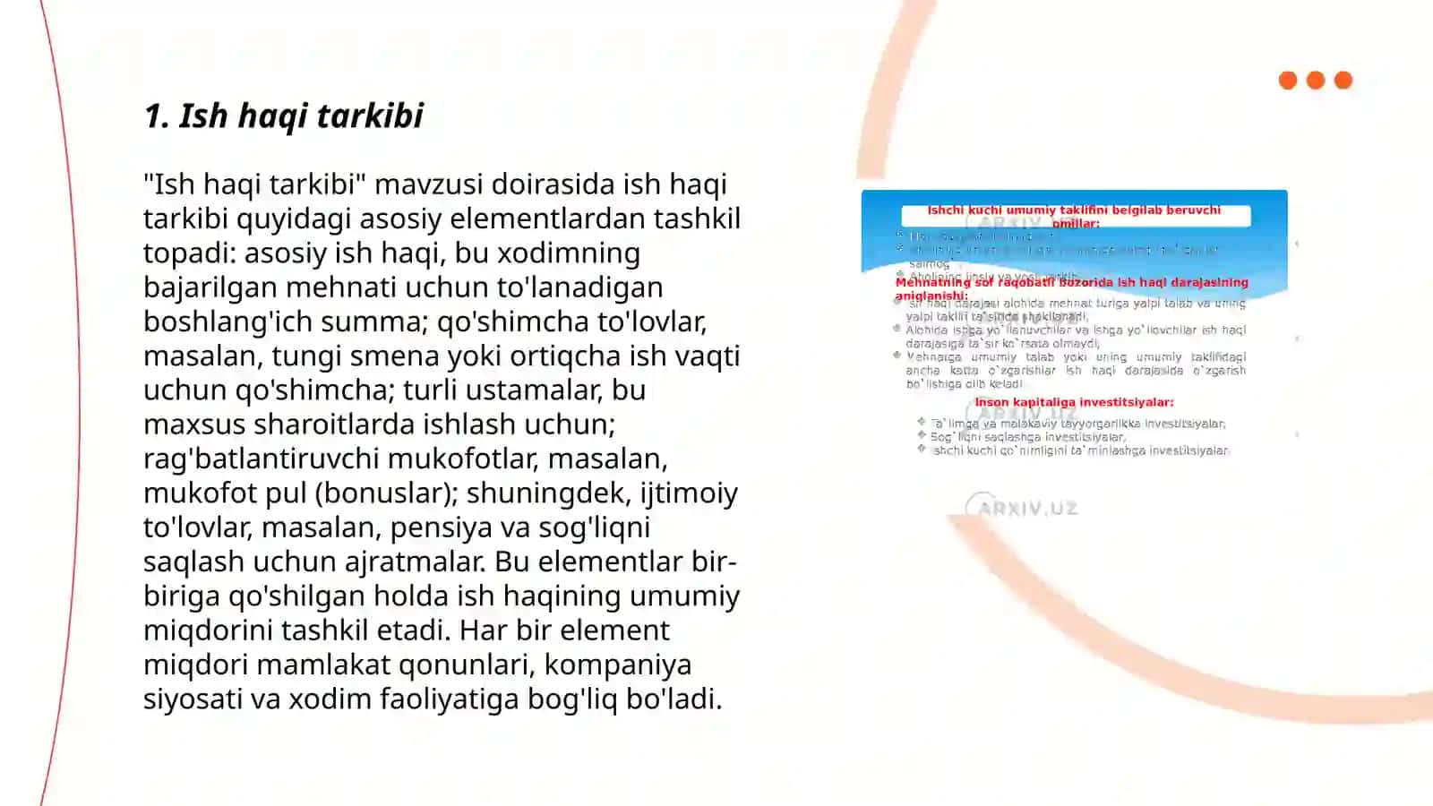 Ish haqi va mehnat munosabatlari 3