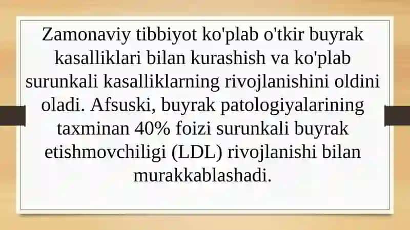 Surunkali buyrak etishmovchiligi 3