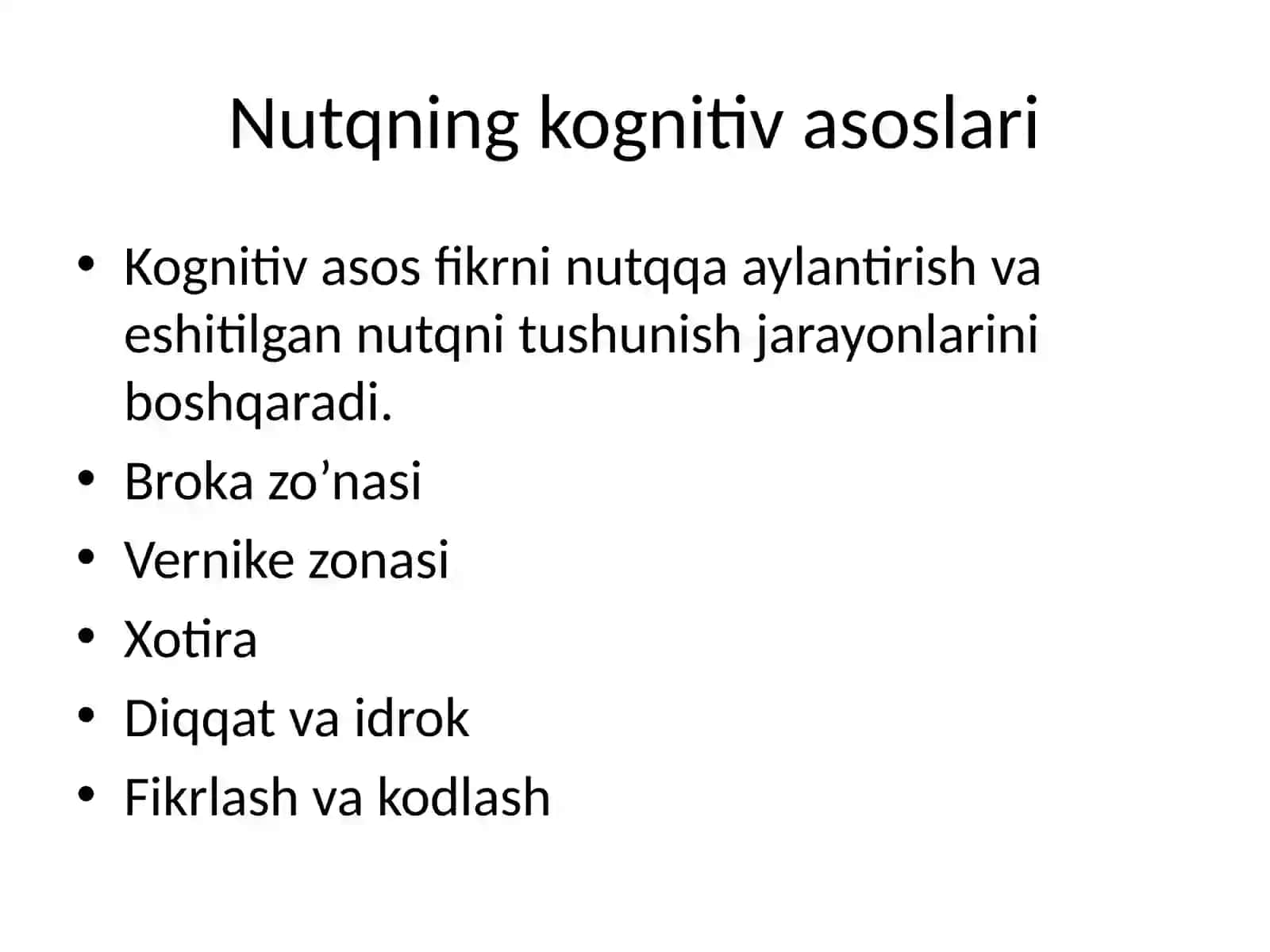 Nutqning fizalogik va kognitiv asoslari 3