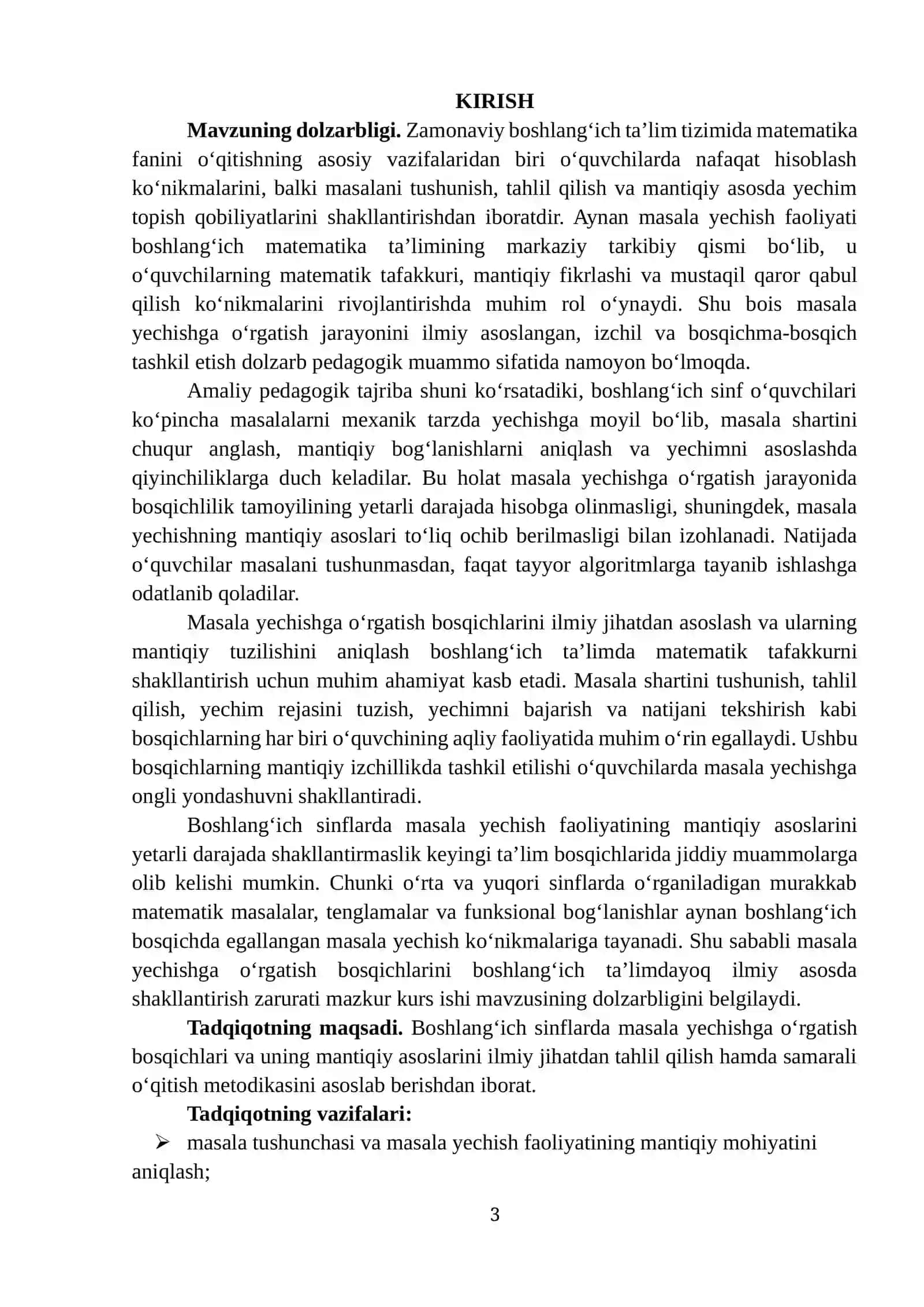 "MATNLI MASALALAR YECHISH METODLARI" 3