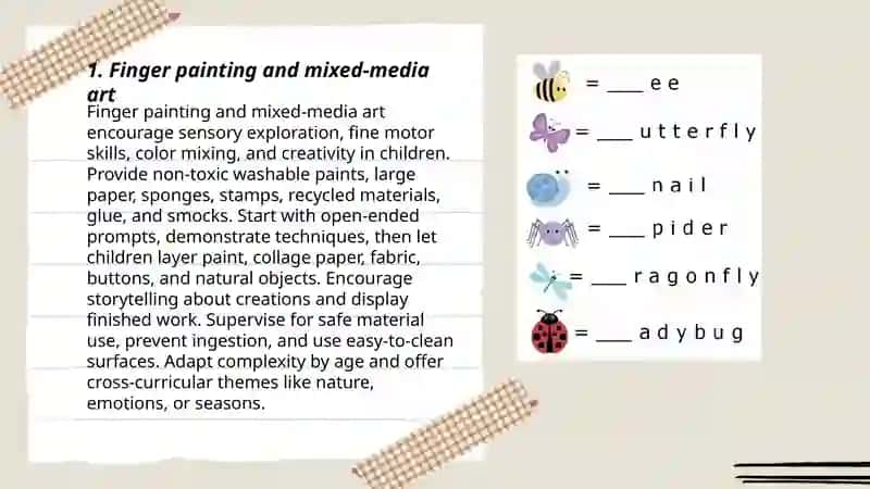 Creative tasks for children 3