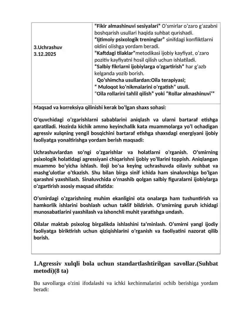 Individual psixokorreksion dasturi 3