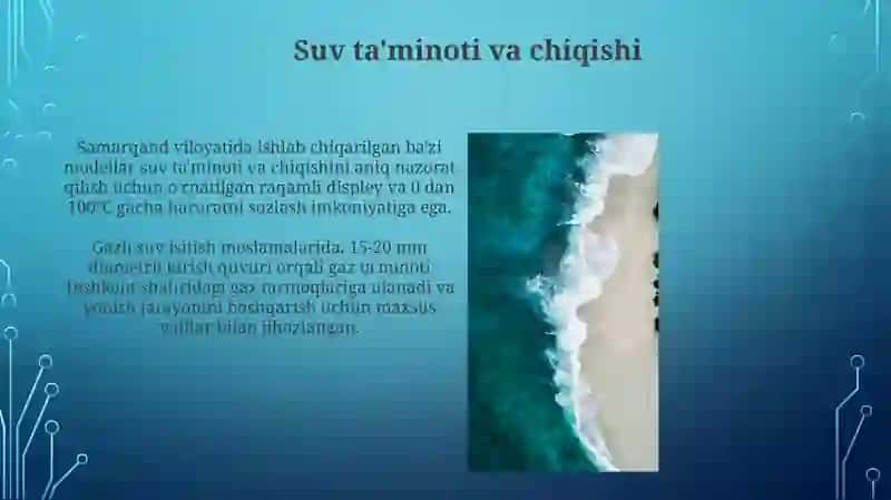 Gaz suv isitkichlarining tuzilishi 3