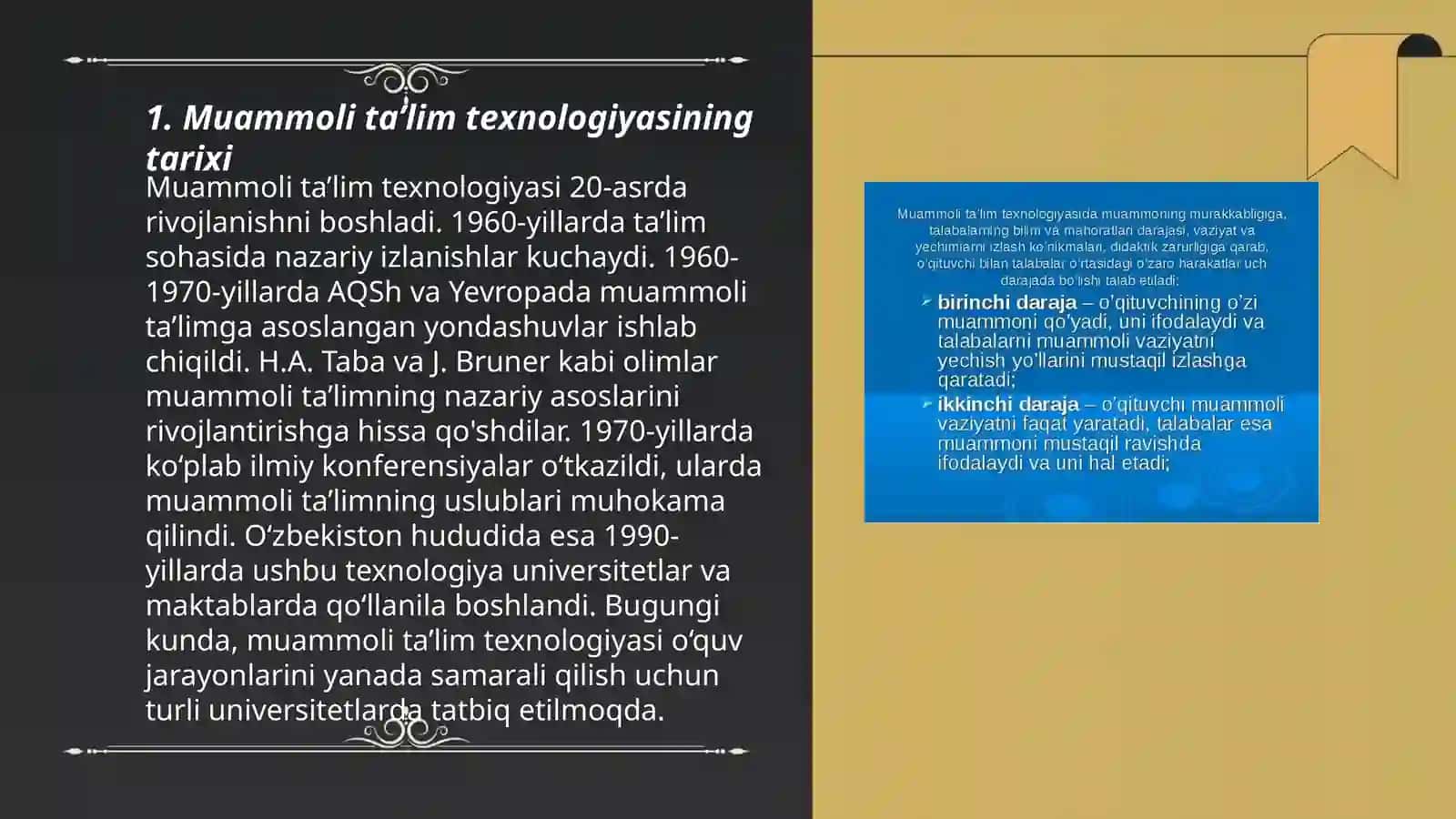 Muammoli ta’lim texnologiyasining mohiyati va mazmuni 3