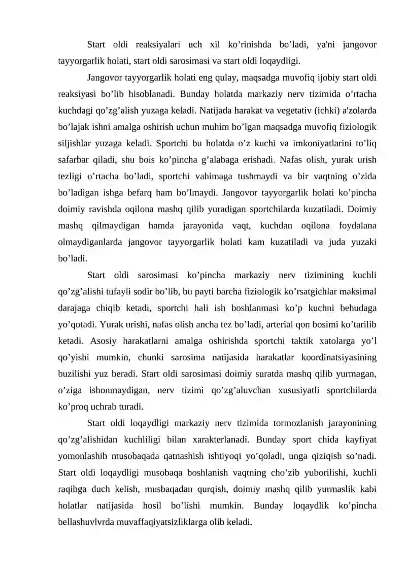 JISMONIY MASHQLARNING TA’SIRINI BELGILOVCHI OMILLAR 3
