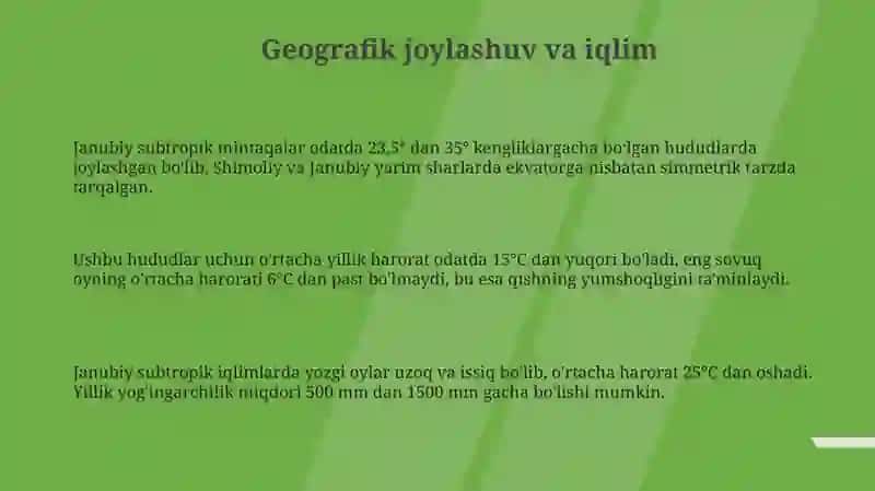 Janubiy suptropik 3