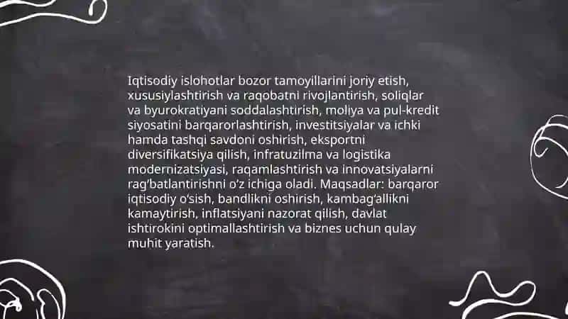 Iqtisodiy islohotlar 3