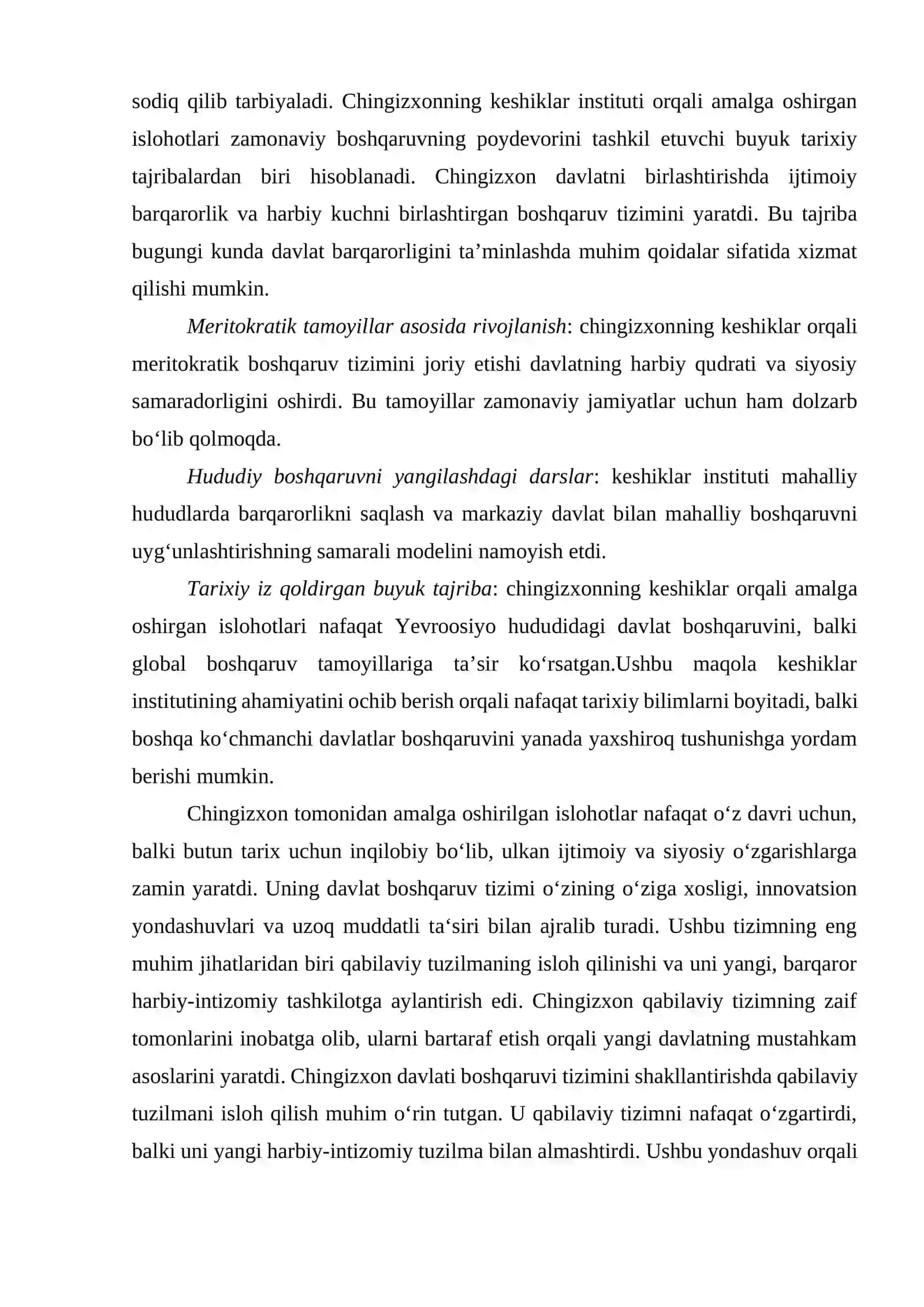 DASHTDAN IMPERIYAGA: KESHIKLAR ORQALI CHINGIZXONNING YANGI TIZIMI 3