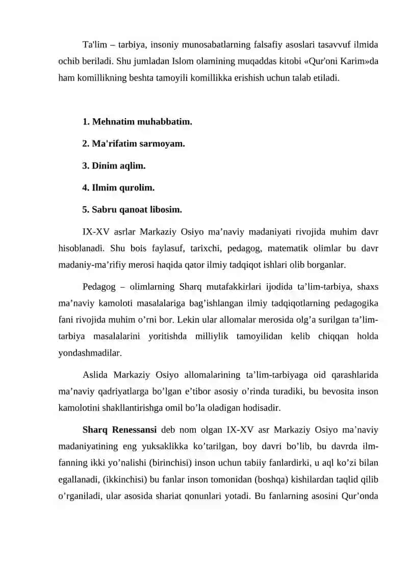 Sharq mutafakkirlarining ta'lim metodlari haqida 3