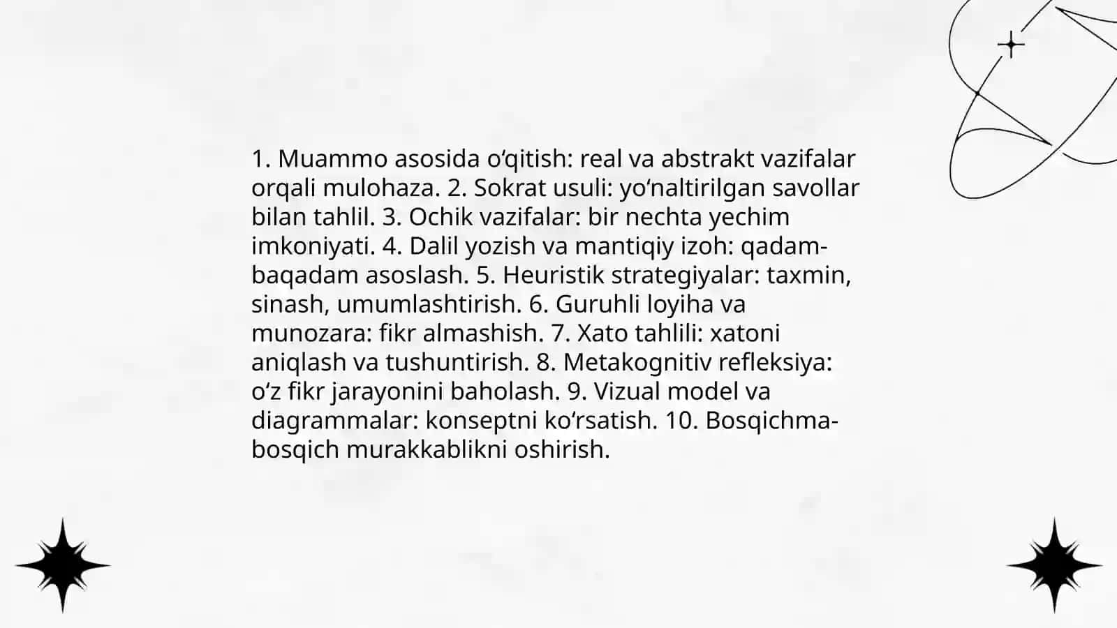 Matematika fanidan o‘quvchilarda mulohaza yuritish 3