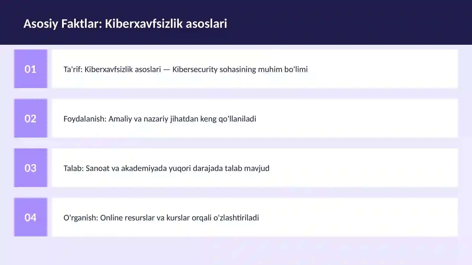 Kiberxavfsizlik asoslari 3
