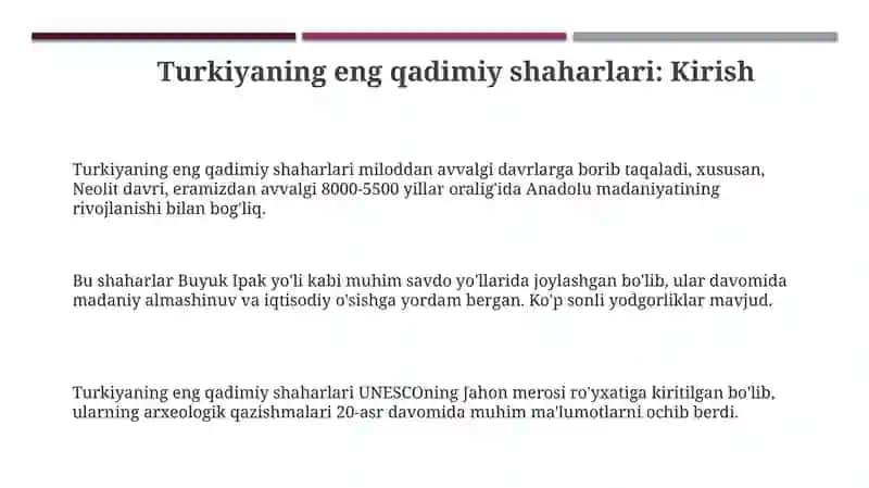 Turkiyaning eng qadimiy shaharlari 3