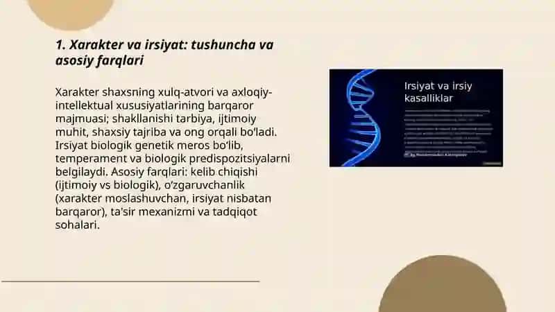 Xarakter va irsiyat 3