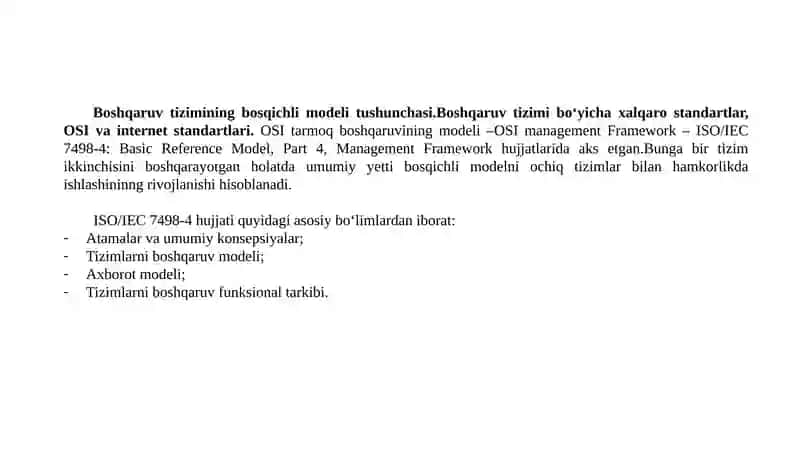 Boshqaruvtizimining bosqichli model 3