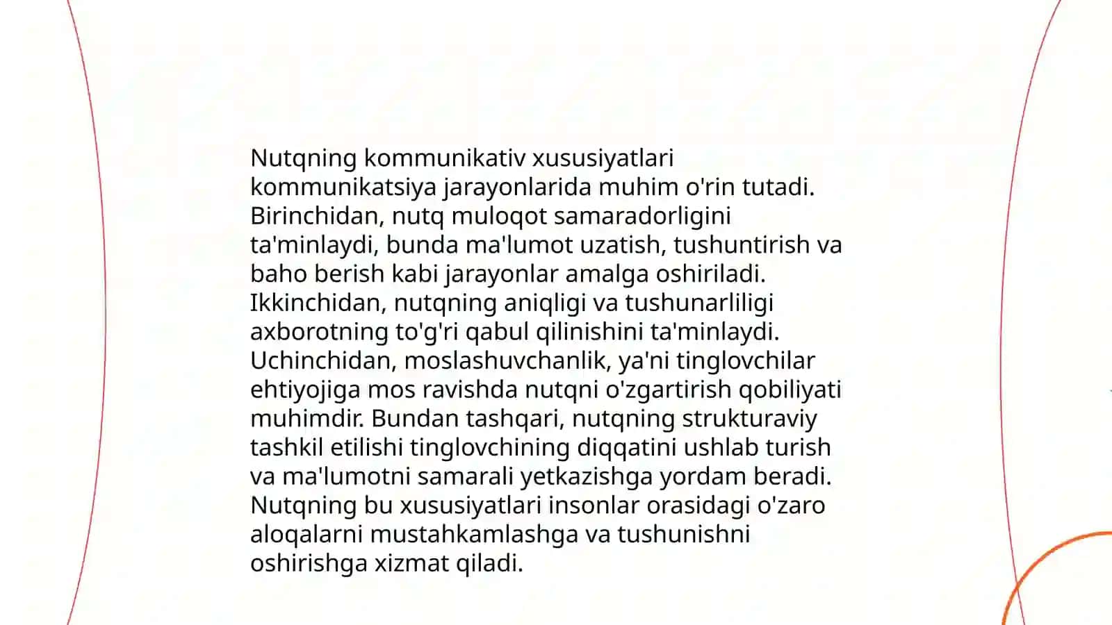 Nutqning kommunikativ belgilari 3