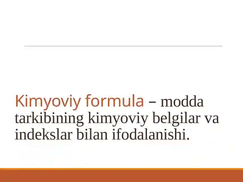 Kimyoviy formula Valentlik 3