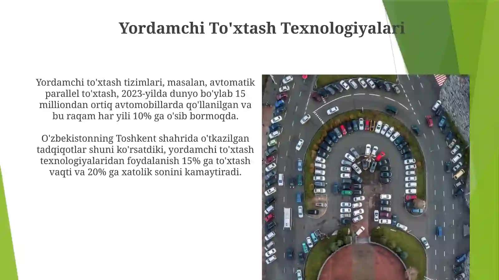 Yordamchi To'xtash Texnologiyalari 3
