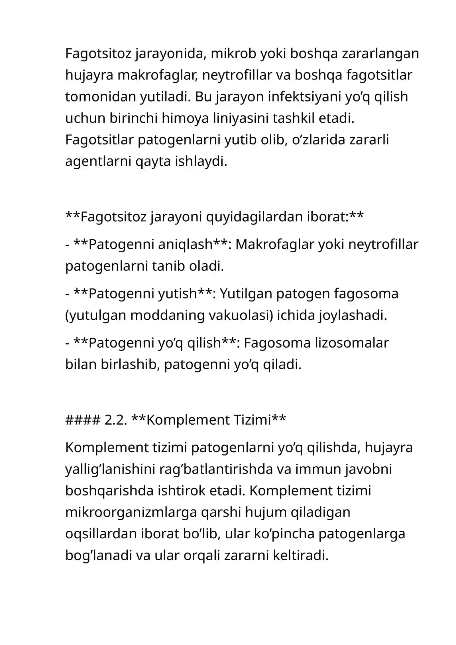 O’smadan muhofazalanishning immunologik mexanizmlari 3