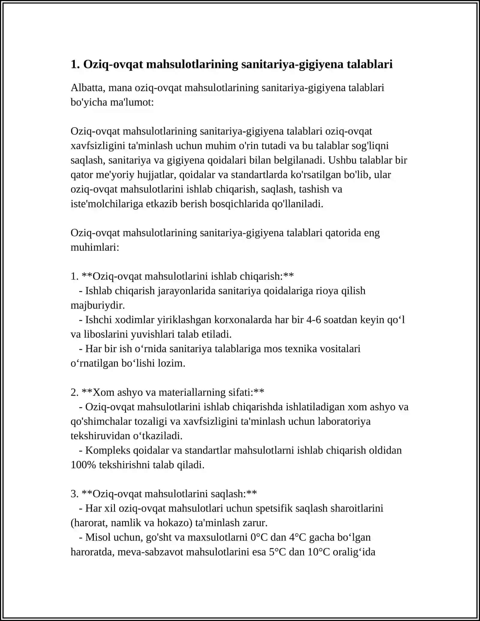 OZIQ-OVQAT MAHSULOTLARINING XAVFSIZLIGI 3