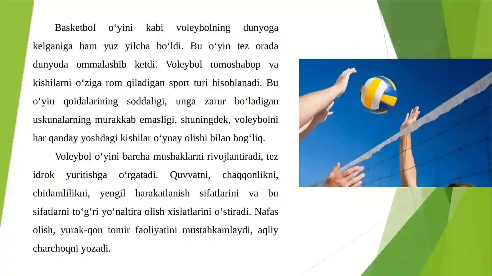 Voleybol Sporti Harakatlari Teknikasi 3