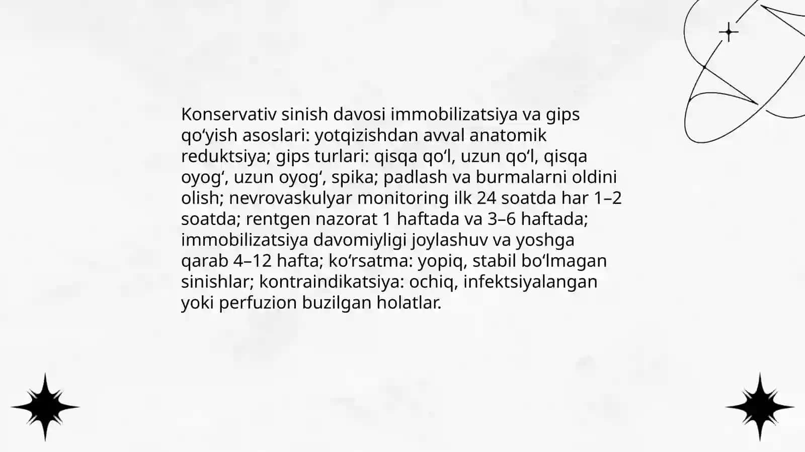 Travmatologik va Ortopedik Bemorlarni Davolash 3