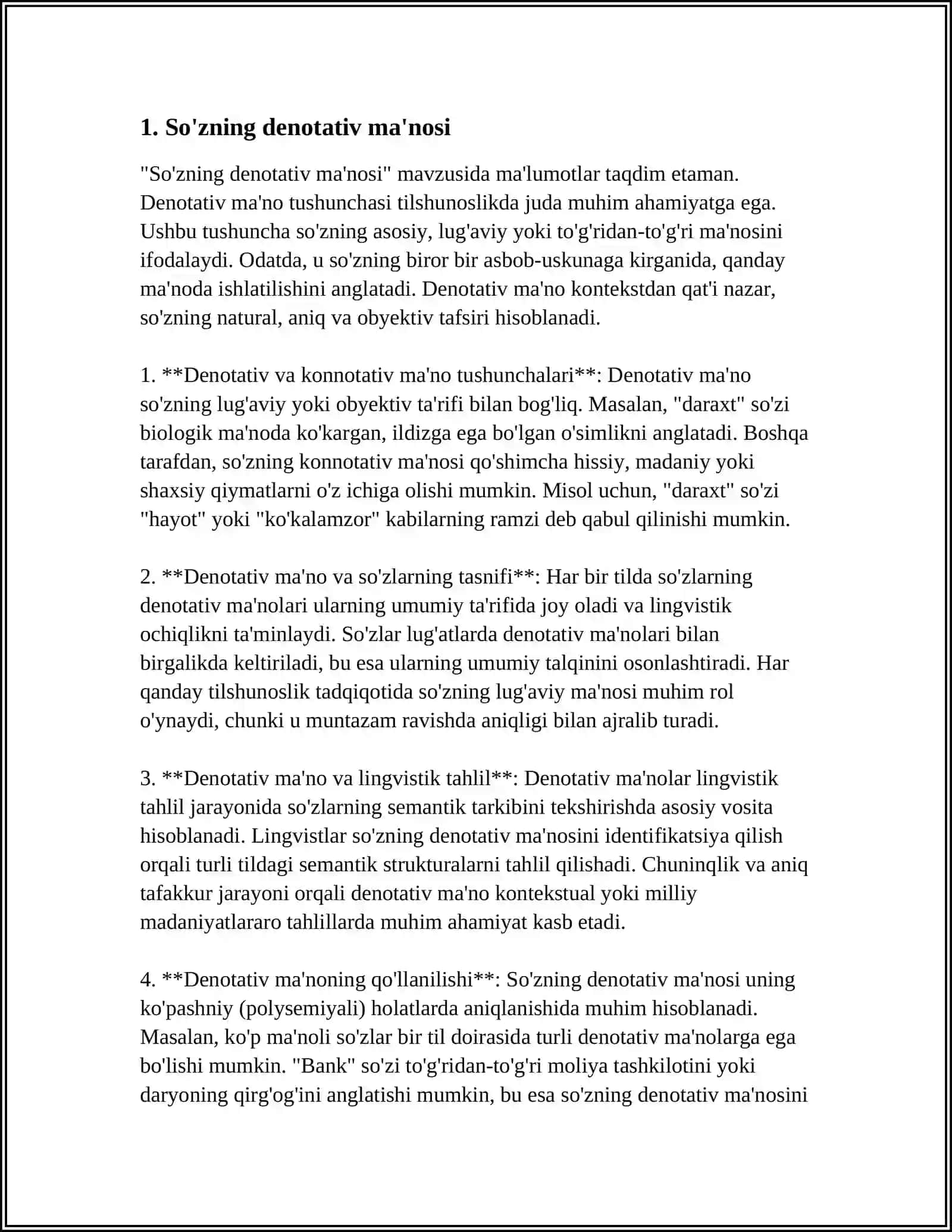SO'ZNING DENOTATIV VA KONNOTATIV TABIATI 3