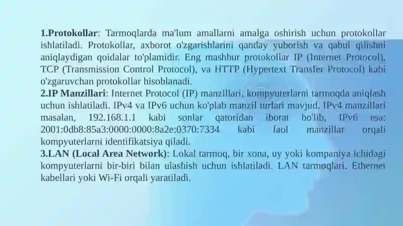 Kompyuter tarmoqlari va internet 3