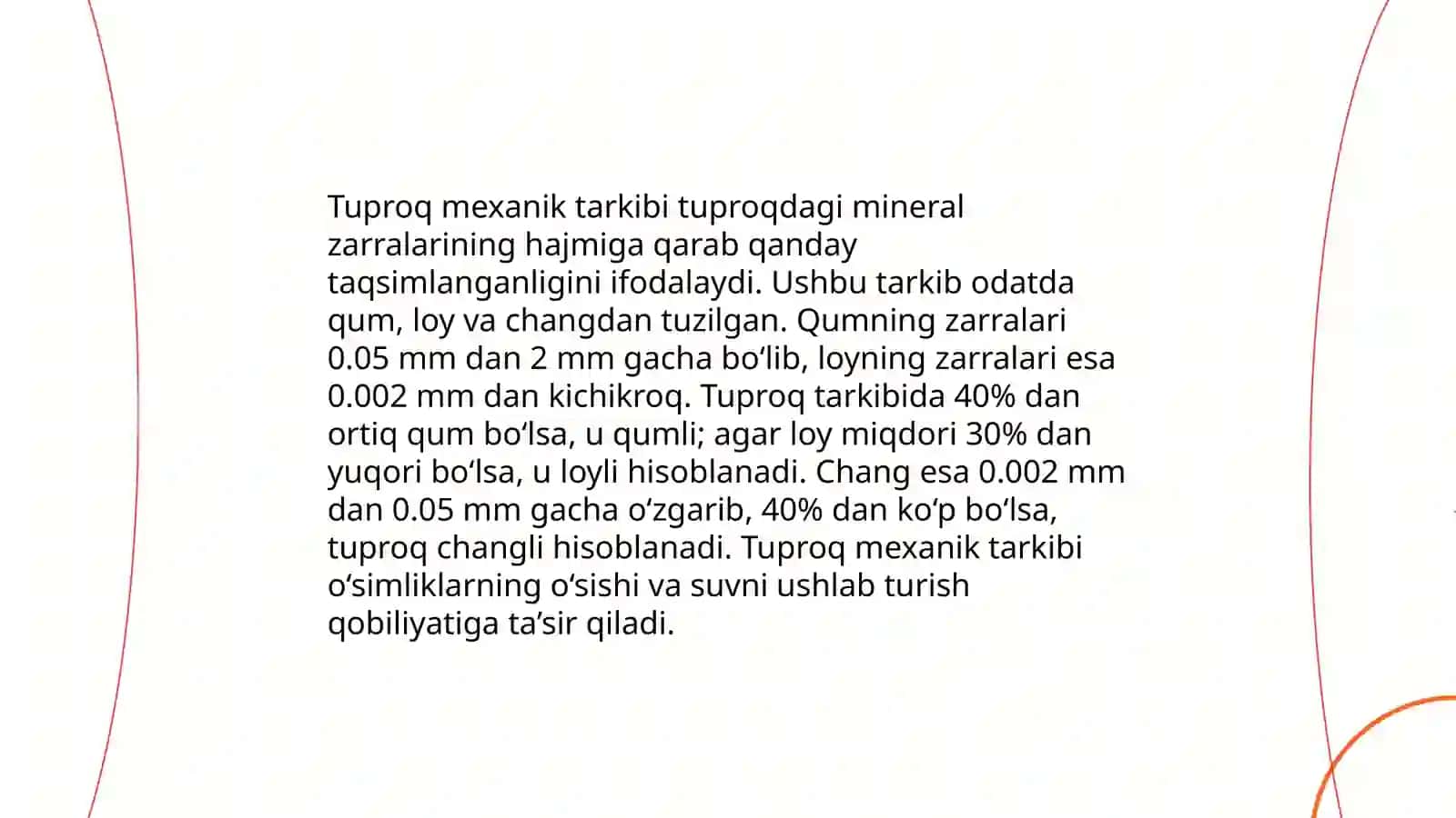 Tuproqning mexanik tarkibi 3