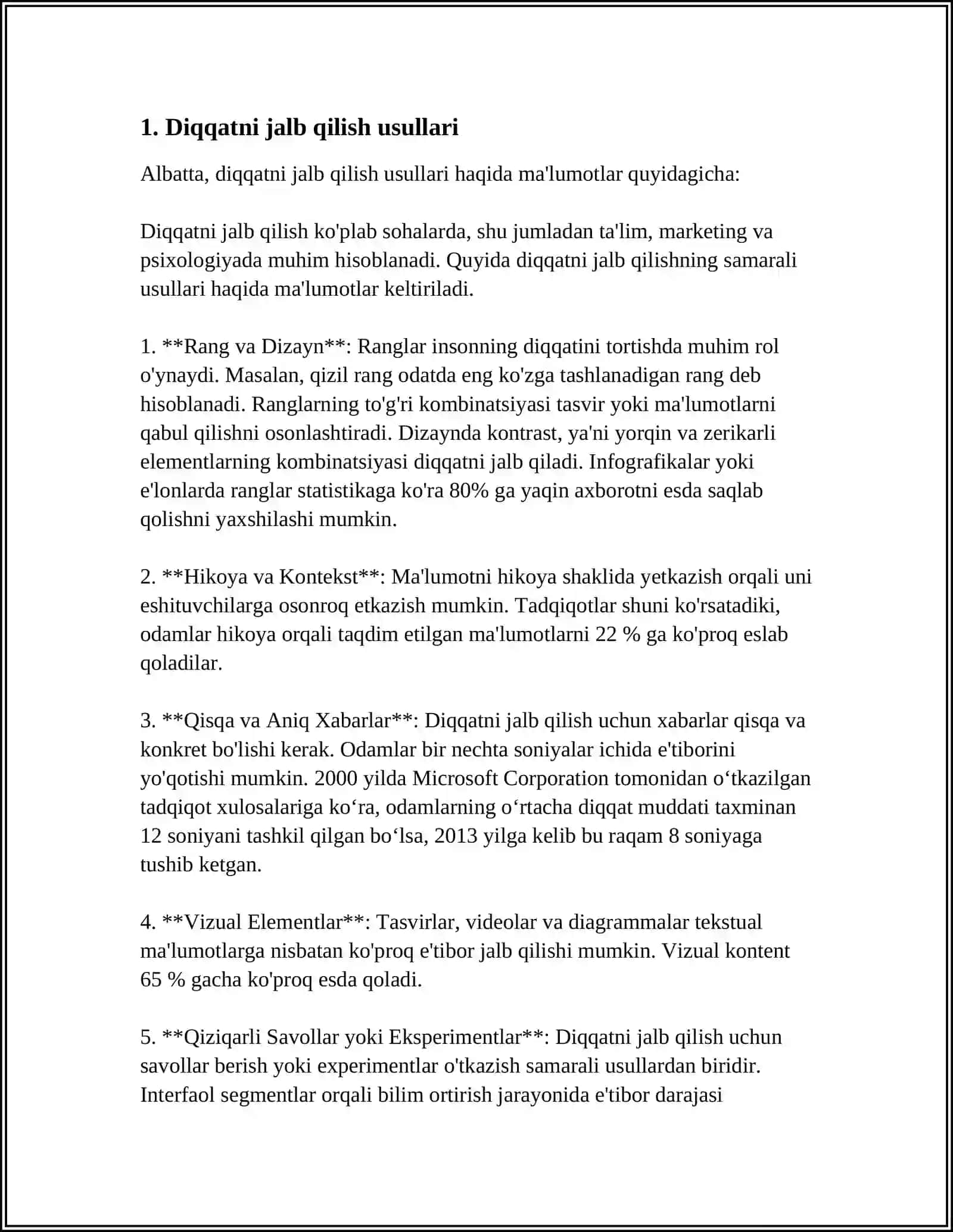 DOBRINNING DIQQAT HAQIDAGI QARASHLARI 3