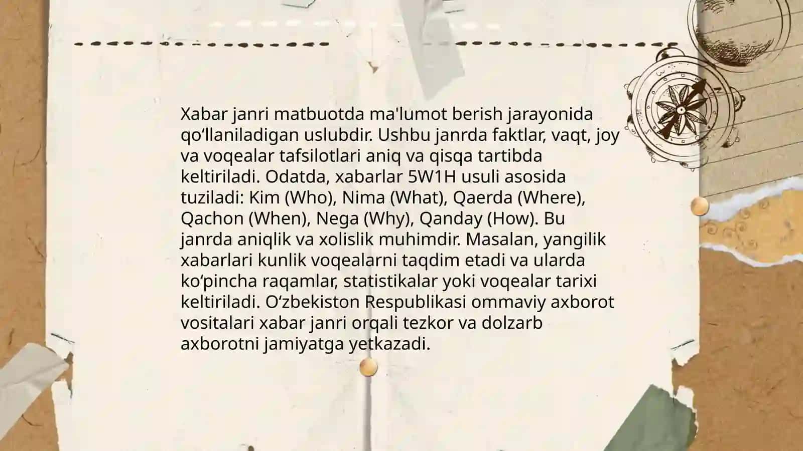 Jurnalistik janr turlari 3