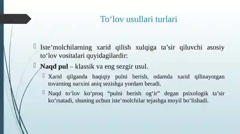 To‘lov usullarining iste’mol xulqiga ta ‘siri 3