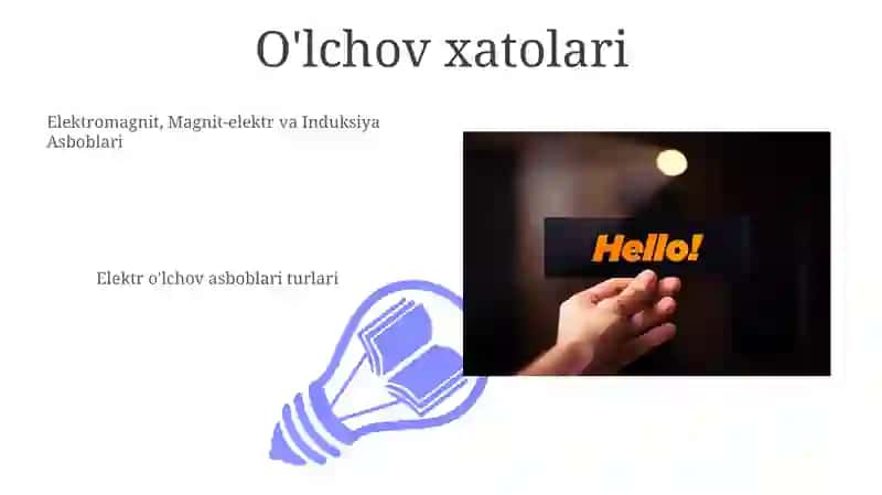 Elektr O'lchov Asboblari Turlari 3