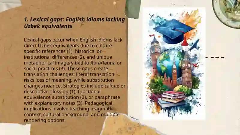 Lexical and semantic differences between English and Uzbek idioms 3