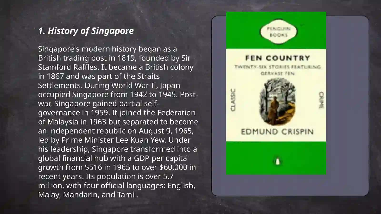 The country of Singapore 3