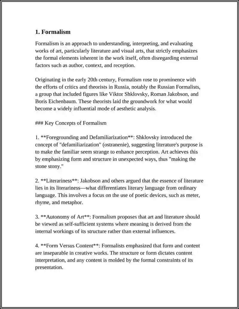 Theoretical Approaches to Literature 3