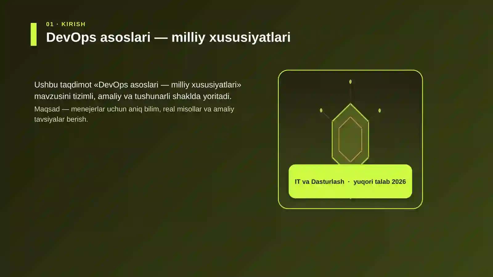 DevOps asoslari — milliy xususiyatlari 3